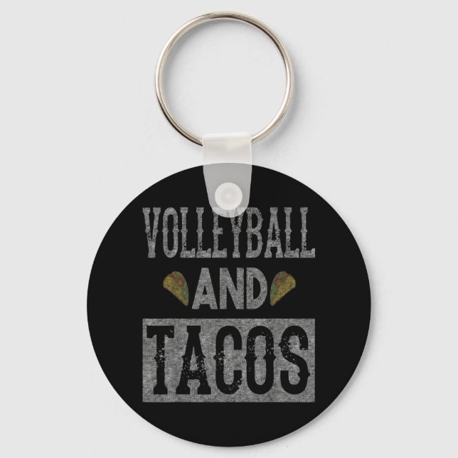 Chaveiro Taco Diversão de Voleibol e Tacos (Frente)