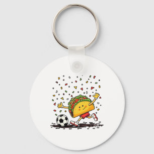 Chaveiro Taco Futebol Celebração Cinco De Mayo Engraçado 