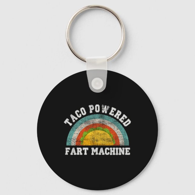 Chaveiro Taco Powered Fart Machine Funny Cinco De Mayo Adul (Frente)