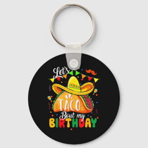 Chaveiro Taco Sobre Meu Aniversário Divertido Cinco De Mayo
