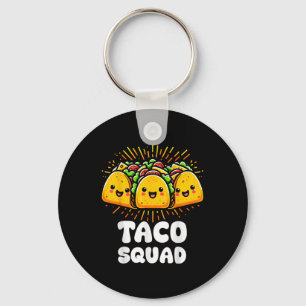 Chaveiro Taco Squad Funny Fiesta Group Comida mexicana