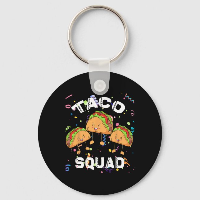 Chaveiro Taco Squad Partido Mexicano Sobre Cinco De Mayo Cr (Frente)