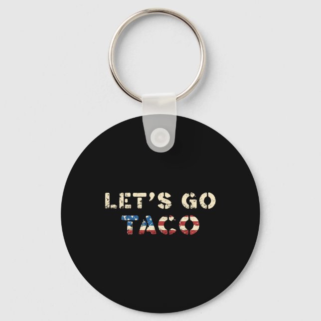 Chaveiro Taco Trump Always Chickens Out Funny T.a.c.o Let's (Frente)