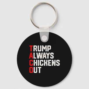 Chaveiro Taco Trump engraçado sempre foge Taco Trump engraç