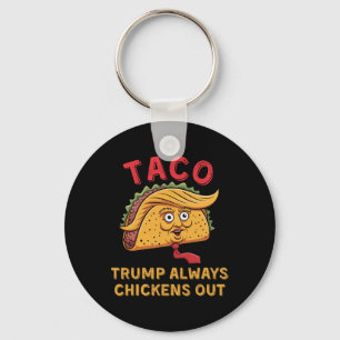 Chaveiro Taco - Trump Sempre Desiste - Apelido Anti-Trump