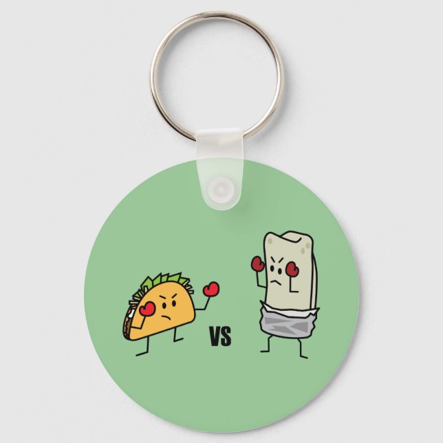 Chaveiro Taco vs burrito (Frente)