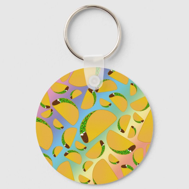 Chaveiro Tacos arco-íris (Frente)