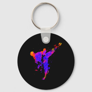 Chaveiro Taekwondo Jiu Jitsu Paint Splatters Kids Jujitsu J
