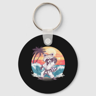 Chaveiro Taekwondo Raccoon Kickboxing Animall Jiu-Jitsu