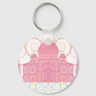 Chaveiro Taj Mahal rosa