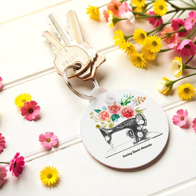 Chaveiro Talão de Vintage-Machine Preto (Criador carregado)