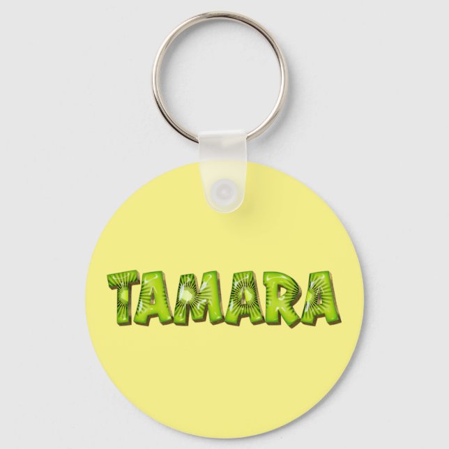 Chaveiro Tamara Name Kiwi Design Schlüsselanhänger (Frente)