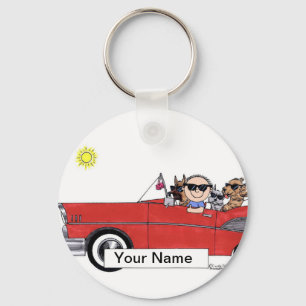Chaveiro Tampa do carro - Cartoon masculino