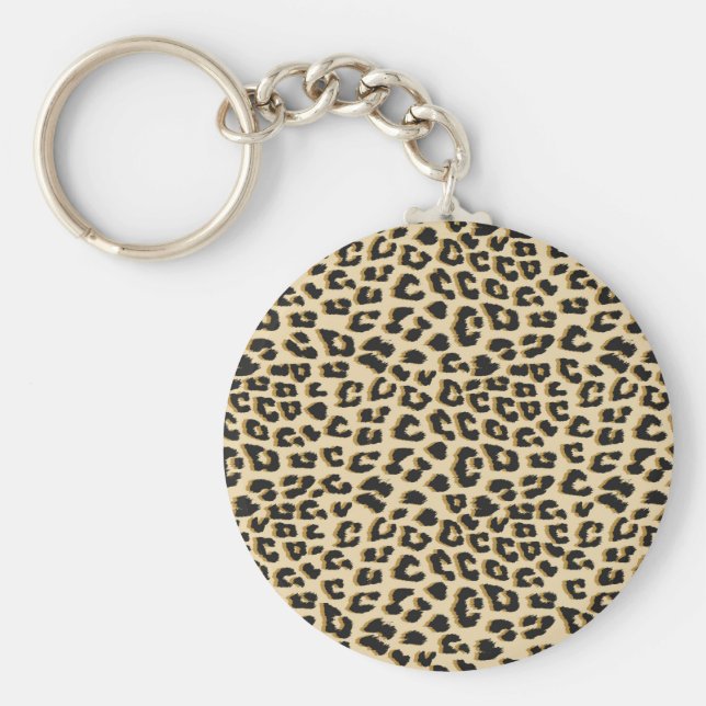 Chaveiro Tan Leopard Print (Frente)