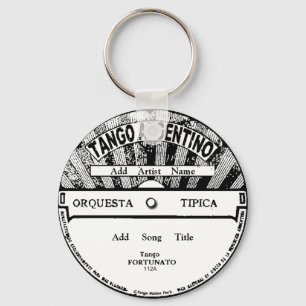 Chaveiro Tango Argentino Record Key Chain