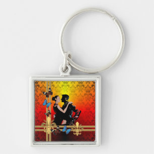 Chaveiro Tango no damask