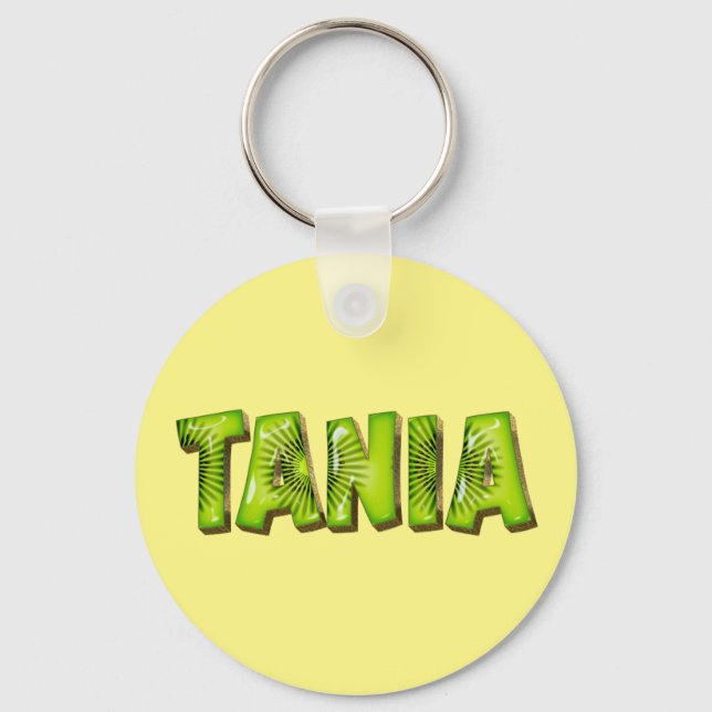 Chaveiro Tania Name Kiwi Design Schlüsselanhänger (Frente)