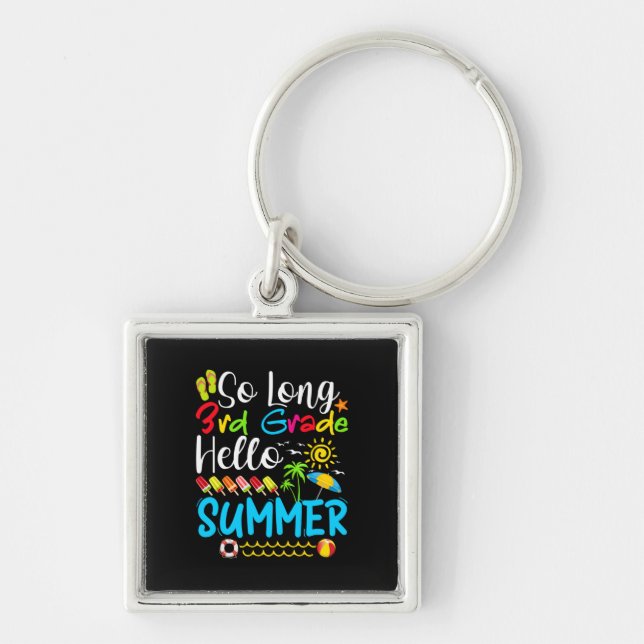 Chaveiro Tão Longo Verão Do 3º Ano, Dia Da Escola. (Frente)