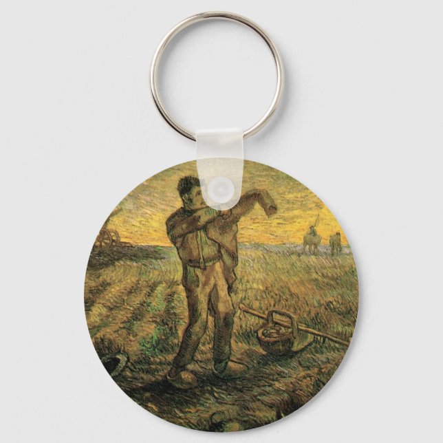 Chaveiro Tarde - Fim do Dia de Vincent van Gogh (Frente)