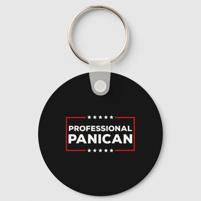 Chaveiro Tarifas engraçadas de Trump Panican Profissionais  (Frente)
