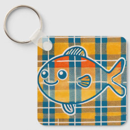 Chaveiro Tartan fish keyring