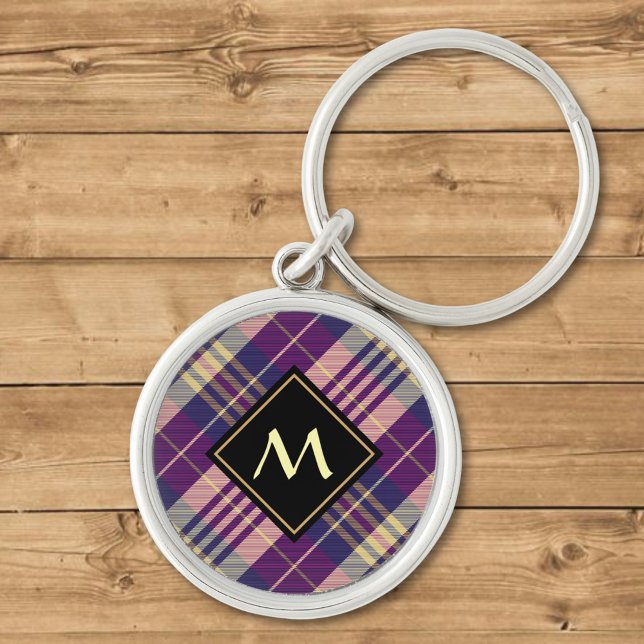 Chaveiro Tartan roxo, Dourado e azul (Criador carregado)