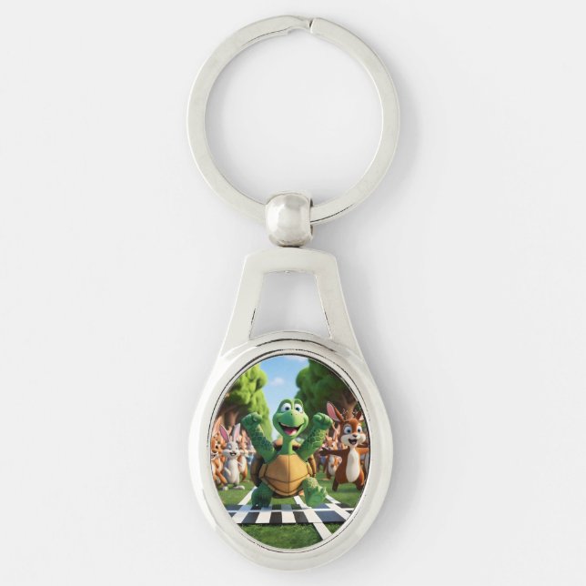 Chaveiro Tartaruga a vencedora. (Frente)