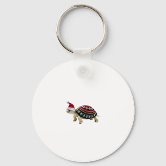 Chaveiro Tartaruga com Chapéu de Papai Noel - Camiseta Feia