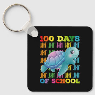 Chaveiro Tartaruga De 100 Dias De Escola Professor Estudant
