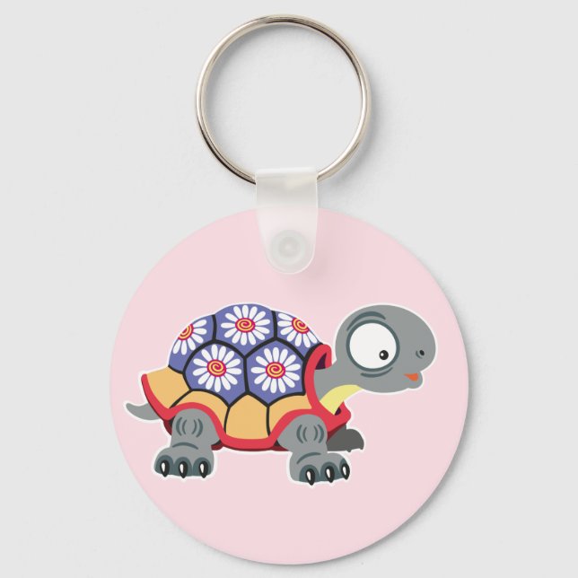 Chaveiro tartaruga de desenho animado (Frente)