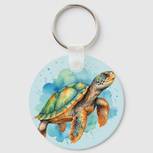 Chaveiro Tartaruga de Pintura Cura