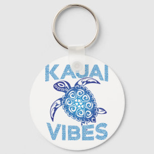 Chaveiro Tartaruga-do-mar Azul Polinésia Tribal Kauai Vibes