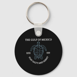 Chaveiro Tartaruga Do Mar Gráfico Do Golfo Do México Est 15