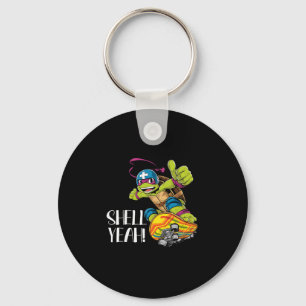 Chaveiro Tartaruga Engraçada Em Skate Com Casco Sim Skatebo