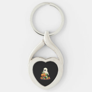 Chaveiro Tartaruga Fantasma de Halloween Adorável com Doce
