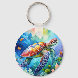Chaveiro Tartaruga Marinha Pintada