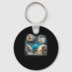 Chaveiro Tartarugas De Mar Engraçadas Com O Animal Da Lua P