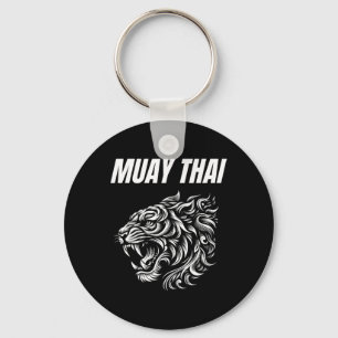 Chaveiro Tatuagem de luta de MMA Muay Thai Tigre Rugido Kic