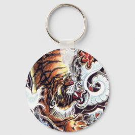 Chaveiro Tatuagem de Tigre Japonês