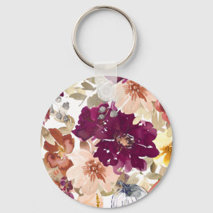 Chaveiro Tatuagem Floral