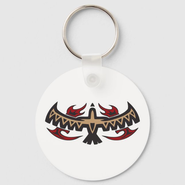 Chaveiro Tatuagem Tribal Águia Falcão (Frente)