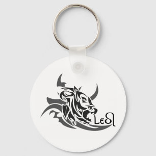 Chaveiro Tatuagem tribal do leão de Leo