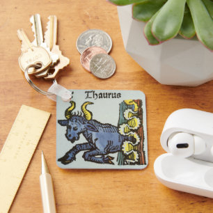 Chaveiro Taurus o Touro, Sinais de Vintage do Zodíaco