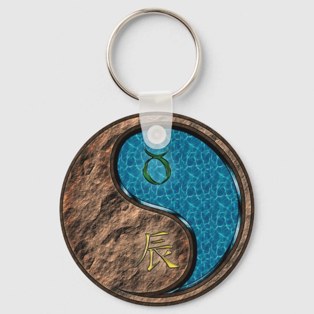 Chaveiro Taurus & Water Dragon (Frente)