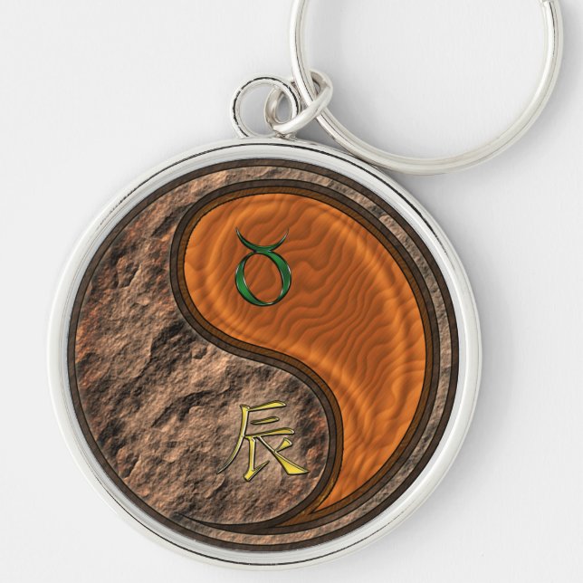 Chaveiro Taurus & Wood Dragon (Frente)