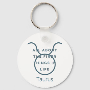 Chaveiro Taurus Zodiac - Sinal de Cotação Diária em Texto A