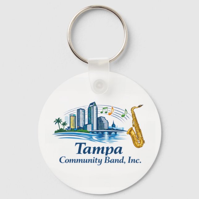 Chaveiro TCB Saxophone Logo Keychain (Frente)