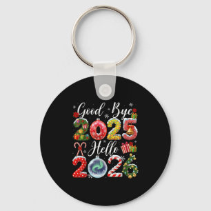 Chaveiro Tchau 2025 Olá 2026 Feliz Natal Feliz Ano