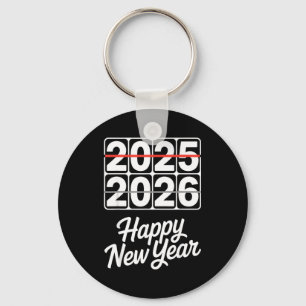 Chaveiro Tchau 2025 Olá 2026 Relógio Feliz Ano Novo Festa