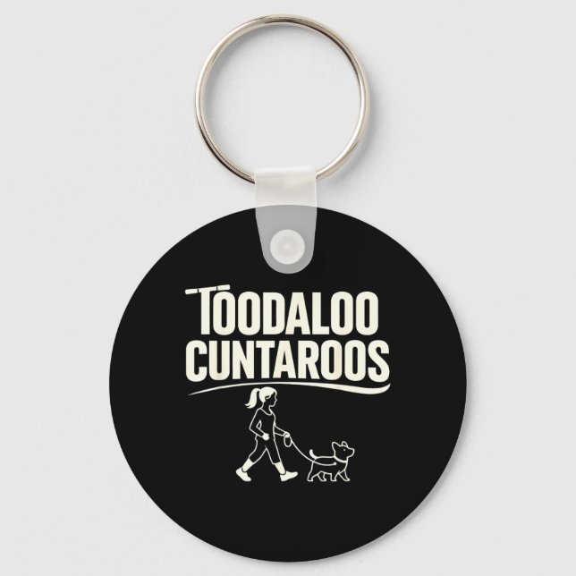 Chaveiro Tchau Cuntaroos Meme Divertido Retro Cachorro Scoo (Frente)